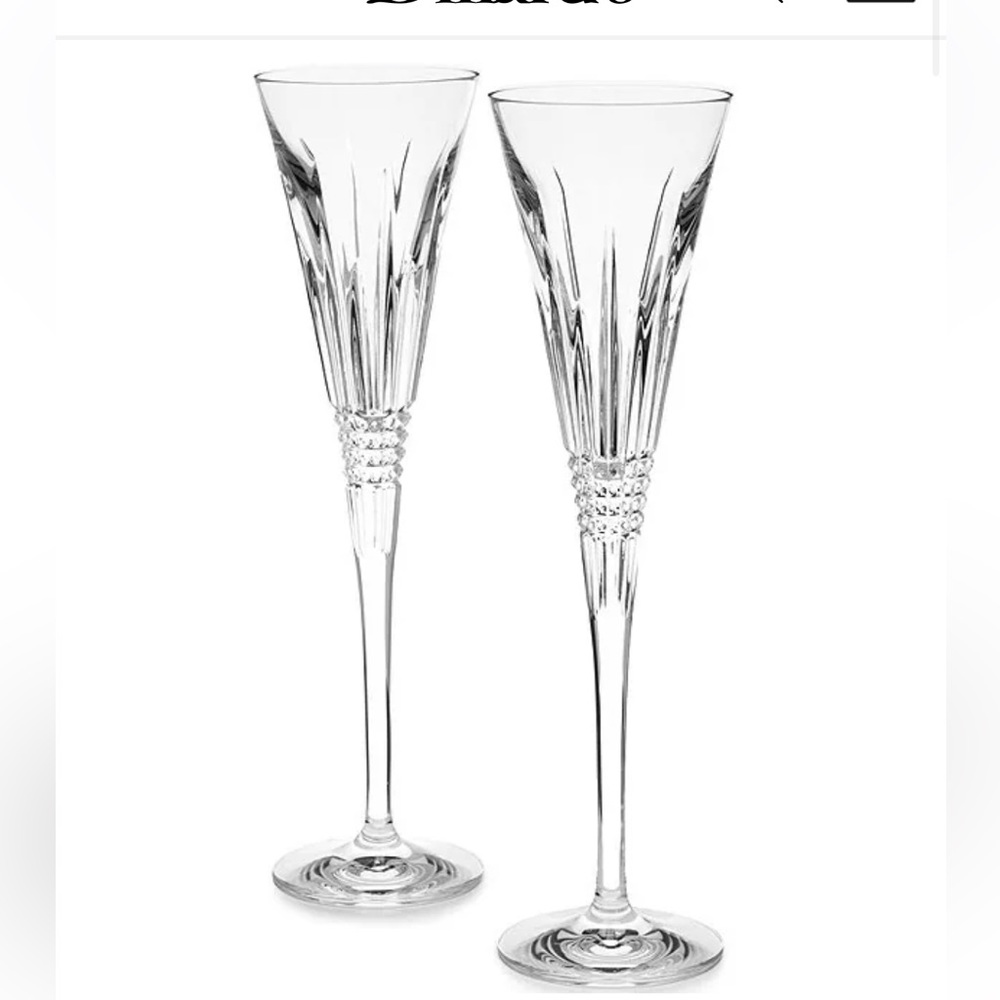 Waterford Crystal Lismore Champagne flutes, set of 2